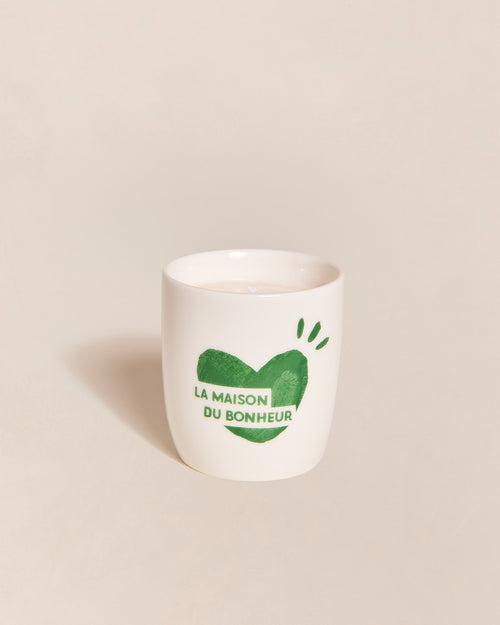 La bougie tasse La maison du bonheur - vert - émoi émoi   - 4 