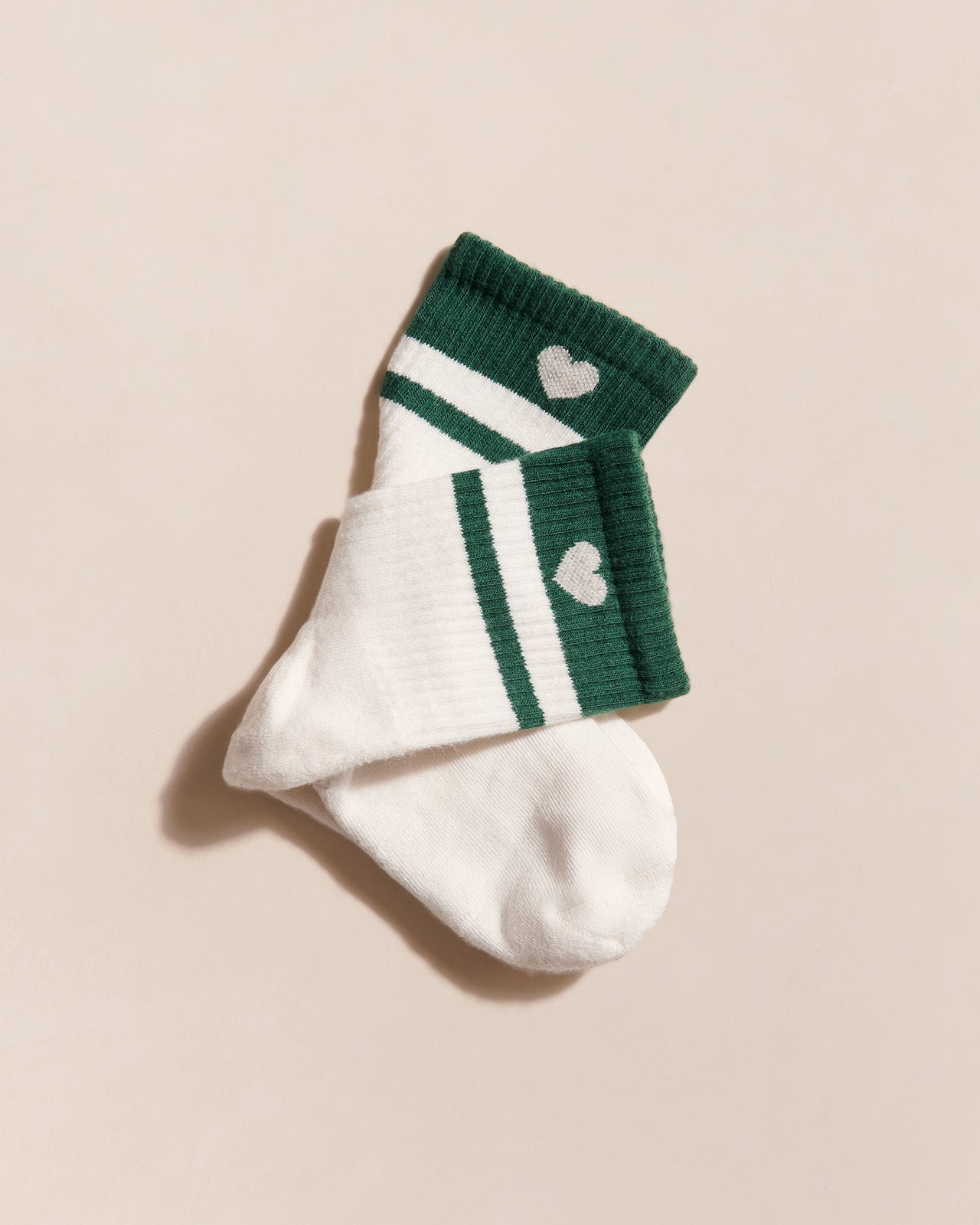 Les chaussettes Coeur - vert