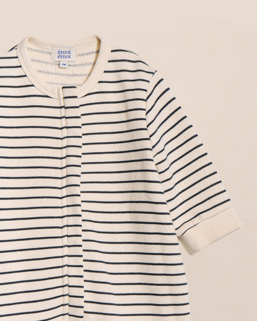 La combinaison Célestine en coton bio - rayures - émoi émoi   - 4 