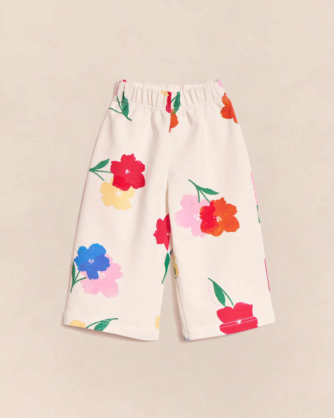 Le pantalon Palou en coton bio - Anémones bouquet