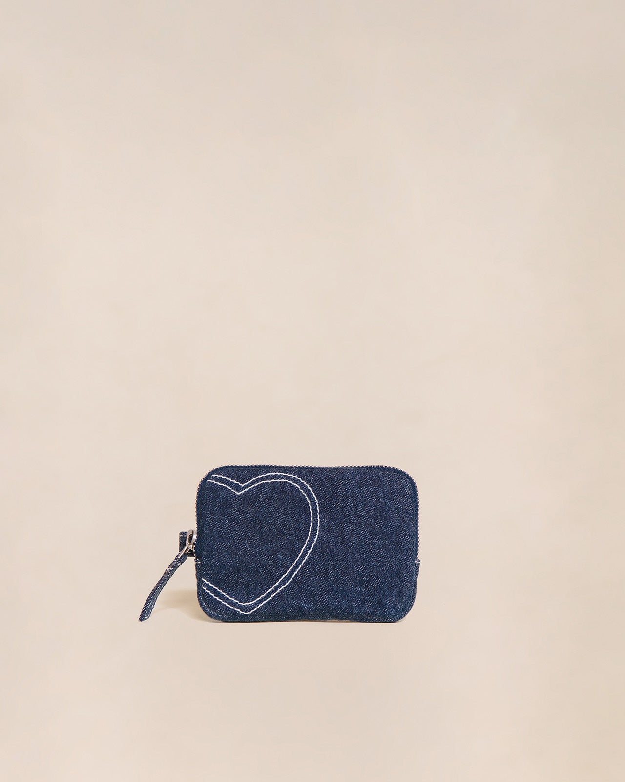Le porte-monnaie Coeur en denim