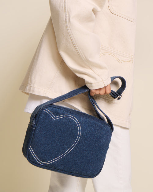 Le sac crossbody Coeur en denim - émoi émoi   - 4 