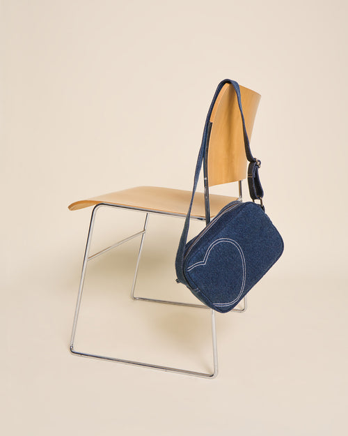 Le sac crossbody Coeur en denim - émoi émoi   - 2 