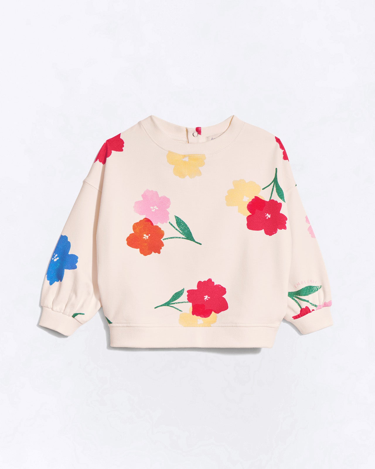 Le sweat Sam en coton bio -  Anémones bouquet
