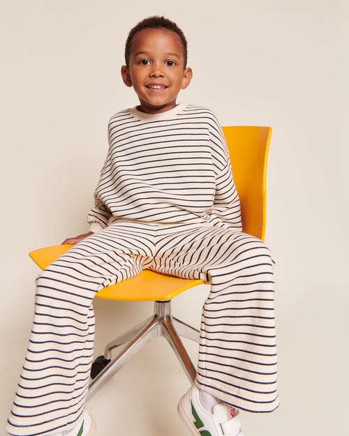 Le pantalon Palou en coton bio - rayures - émoi émoi   - 2 