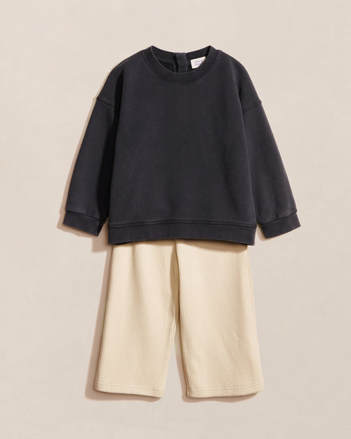 Le sweat Sammy en coton bio - garment dye stone washed - émoi émoi   - 2 