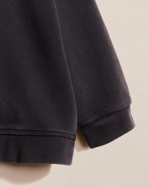 Le sweat Sammy en coton bio - garment dye stone washed - émoi émoi   - 4 