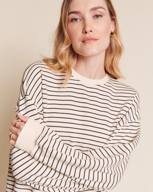 Le sweat Sky en coton bio - rayures - émoi émoi   - 2 