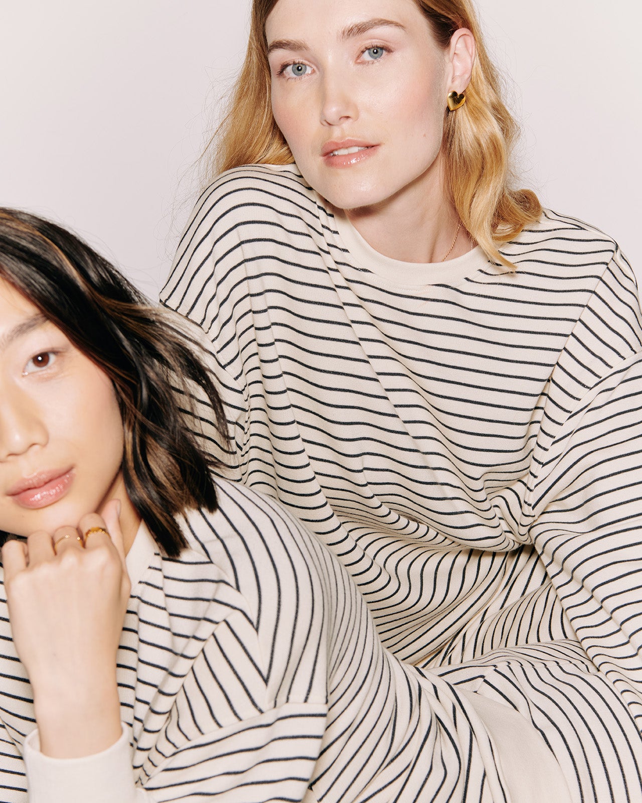 Le sweat Sky en coton bio - rayures