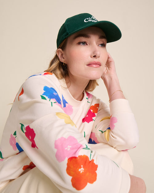 Le sweat Swann en coton bio -  Anémones bouquet - émoi émoi   - 2 