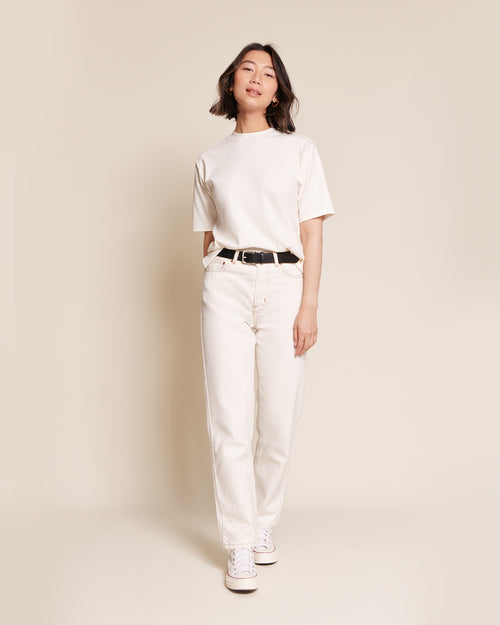 Le t-shirt Jimmy en coton bio - ivoire - émoi émoi   - 4 