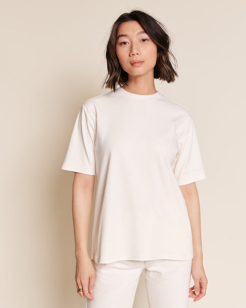 Le t-shirt Jimmy en coton bio - ivoire - émoi émoi   - 2 