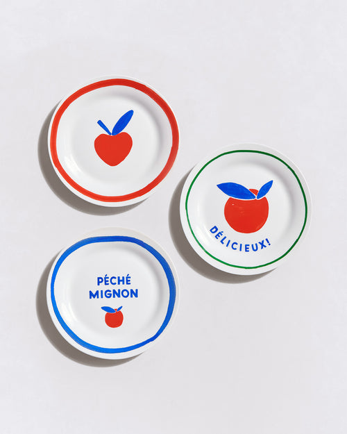 Le lot de 3 assiettes Fruit market - 19 cm - émoi émoi   - 1 