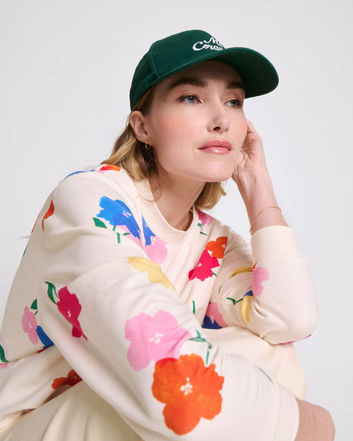 Le sweat Swann en coton bio -  Anémones bouquet - émoi émoi   - 2 