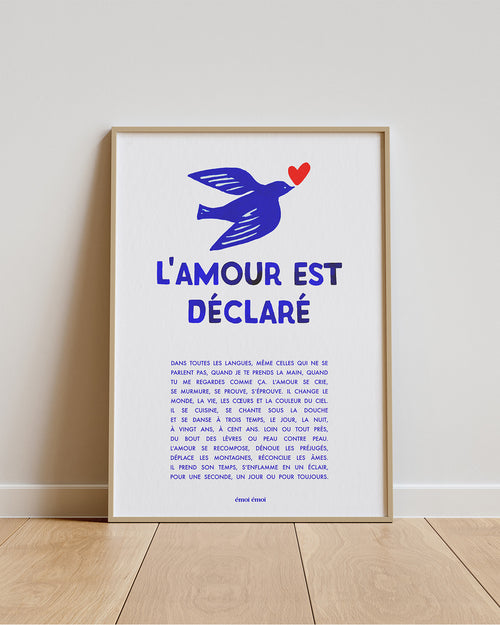 L'affiche L'amour est déclaré - A3 - émoi émoi   - 2 