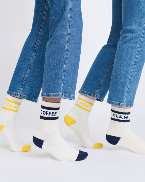 Le duo de paires de chaussettes x Collab Café Joyeux - émoi émoi   - 1 