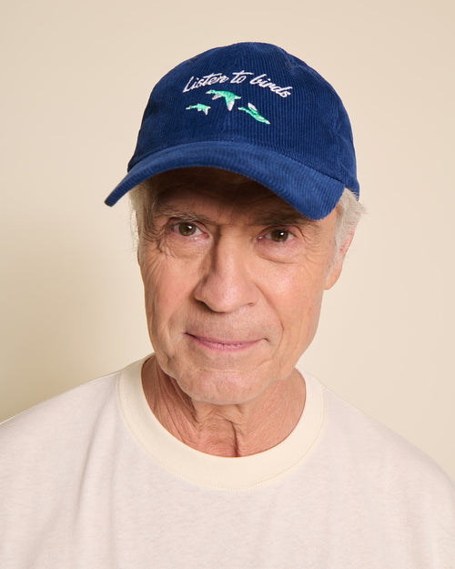 La casquette Listen to birds en velours - navy - émoi émoi   - 4 