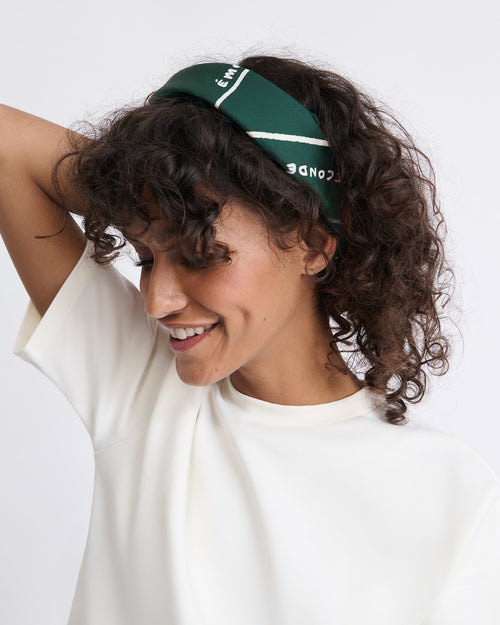 Le bandana Je pense à toi - vert - émoi émoi   - 2 