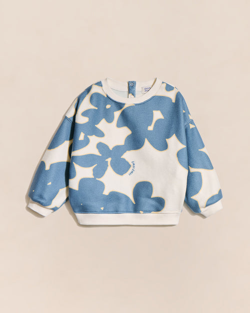 Le sweat Sam en polaire recyclée - fleurs du lac - émoi émoi   - 4 