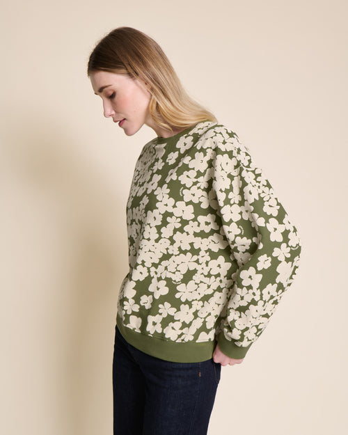 Le sweat Sky en coton bio - Fleurs sauvages - émoi émoi   - 1 