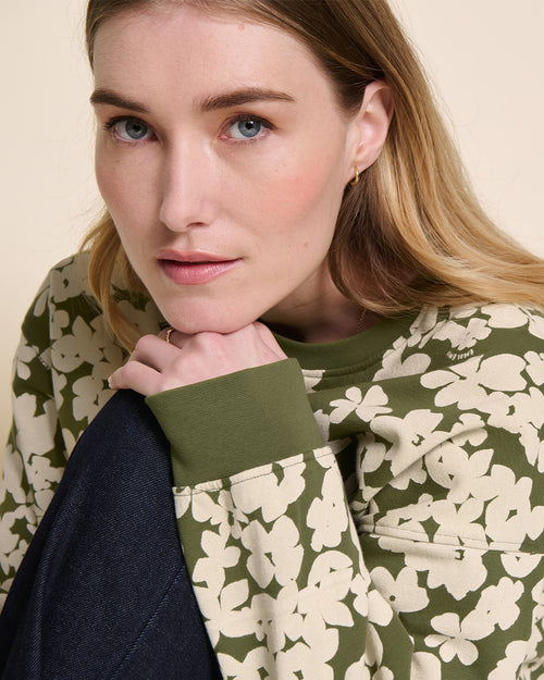 Le sweat Sky en coton bio - Fleurs sauvages - émoi émoi   - 2 