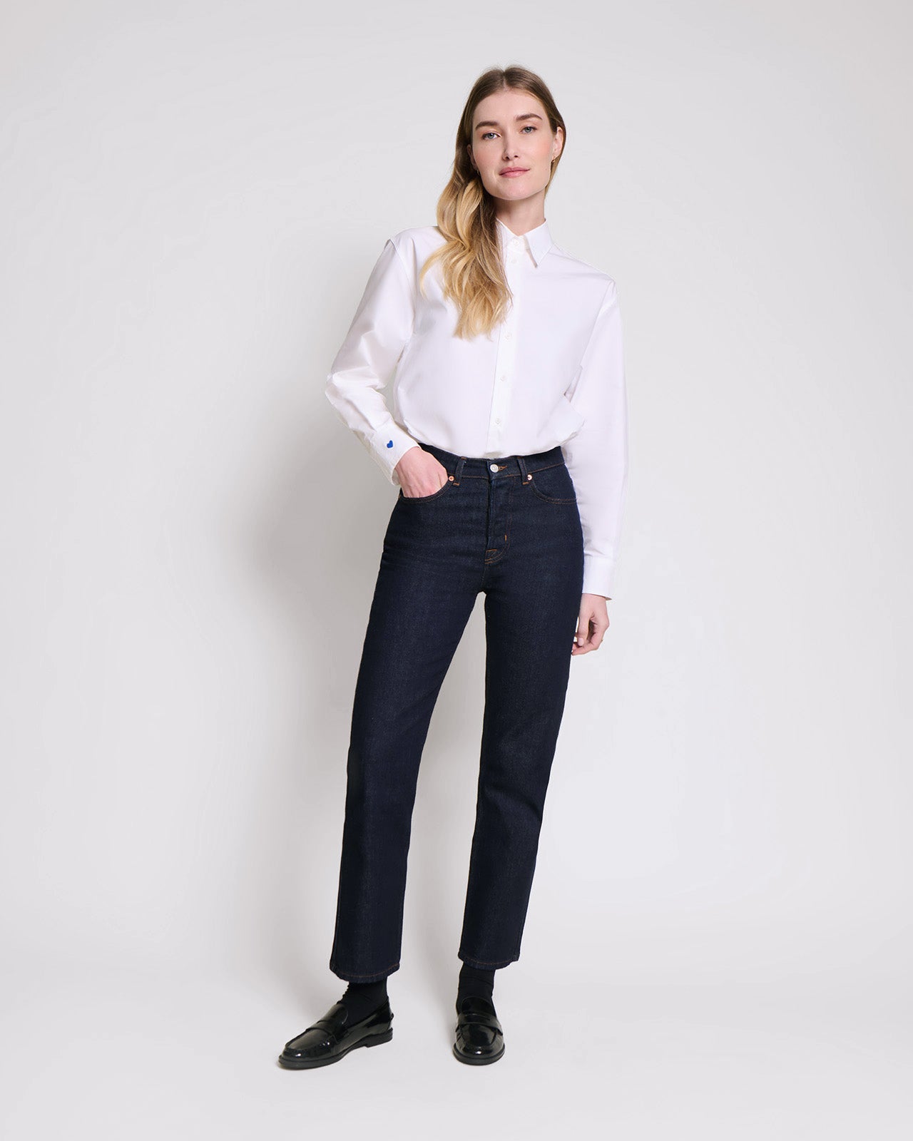 Le Jean droit brut