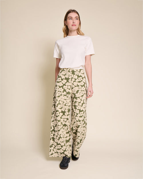 Le pantalon Pauline en coton bio - Fleurs sauvages - émoi émoi   - 4 
