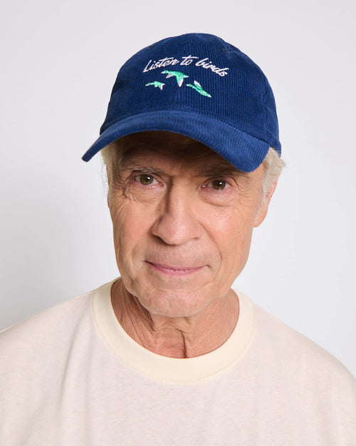 La casquette Listen to birds en velours - navy - émoi émoi   - 4 