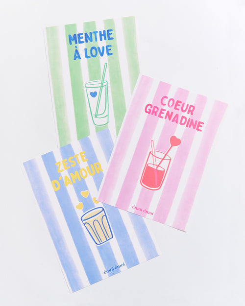 L'affiche Coeur grenadine - émoi émoi   - 2 