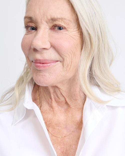 Le collier en maille Coeurs doré à l'or fin recyclé 18 carats - émoi émoi   - 4 