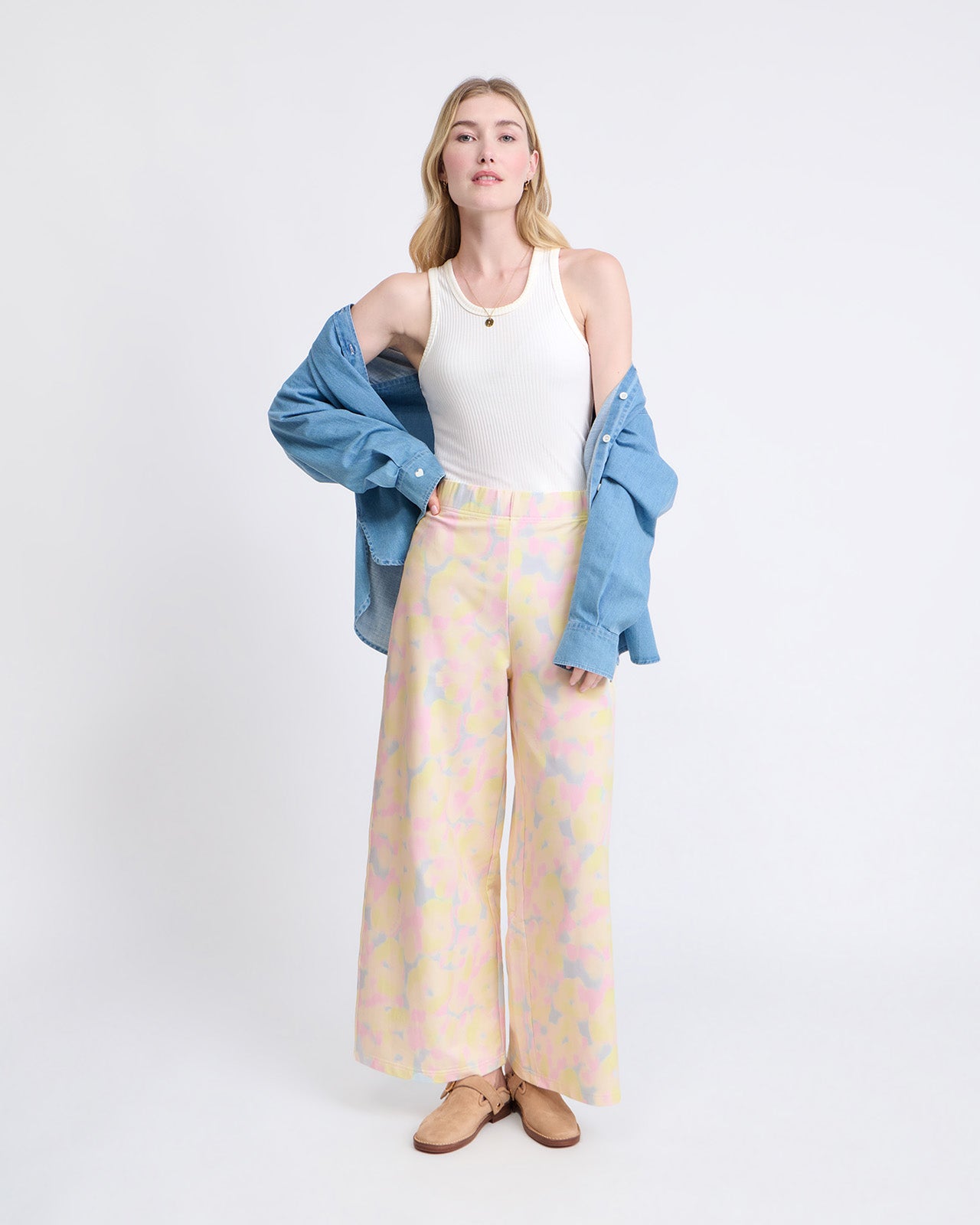 Le pantalon Pauline en coton bio - Dream flowers