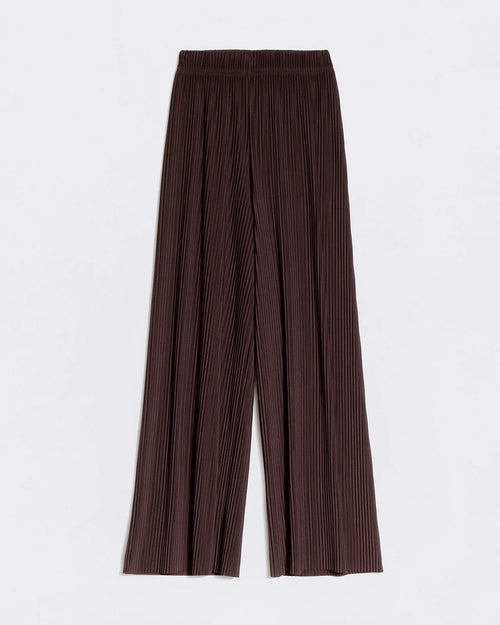 Le pantalon plissé Paulina - chocolat - émoi émoi   - 4 