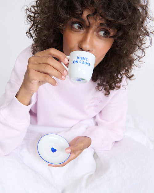 Le set Viens on rêve, viens on s'aime - tasses espresso et sous-tasses - émoi émoi   - 2 