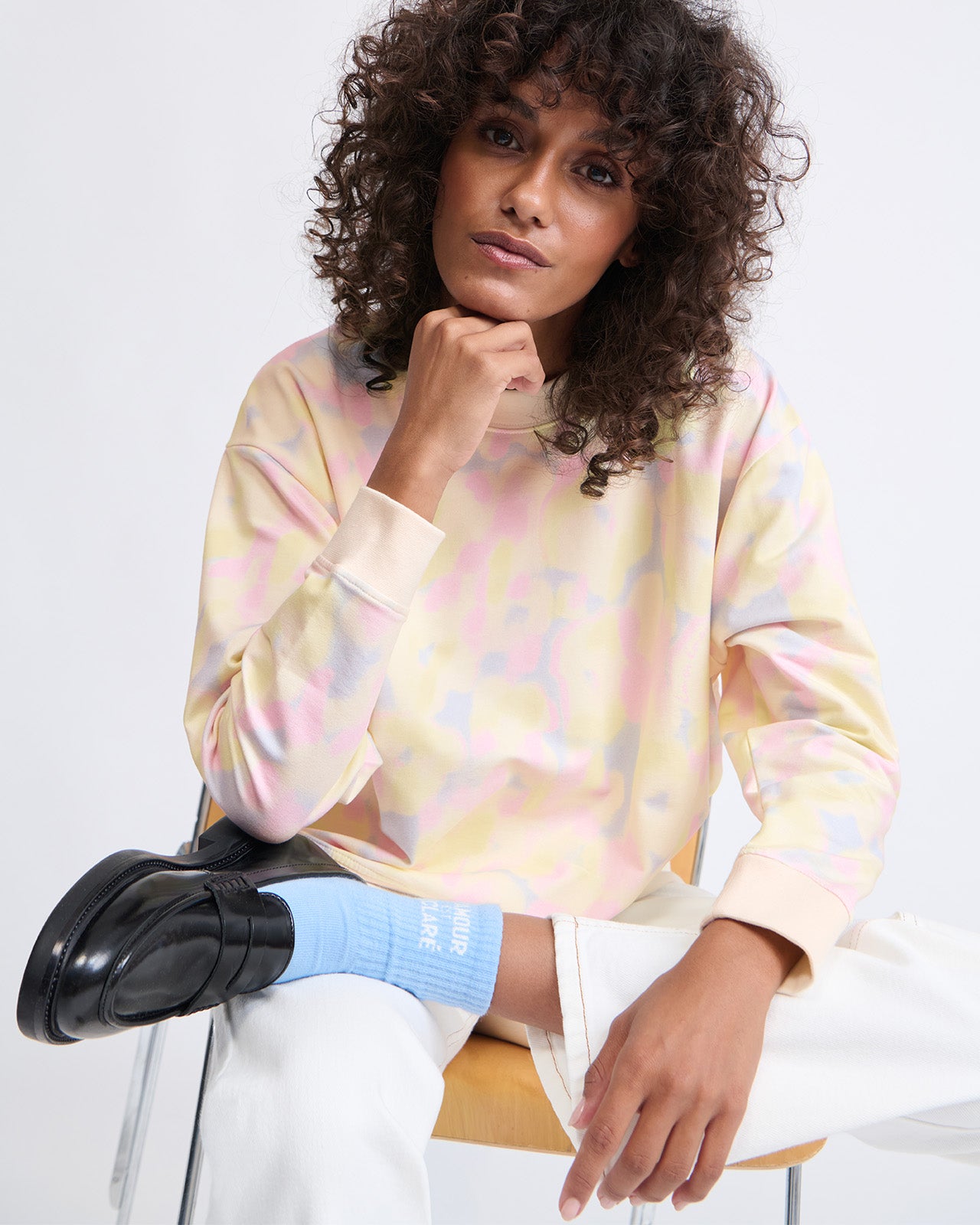 Le sweat Scarlett en coton bio - Dream flowers