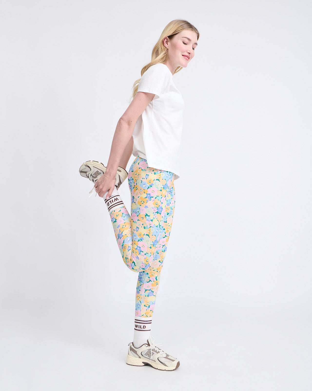 Le legging Lola femme en coton bio - Fleurs des montagnes