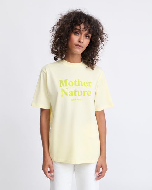 Le t-shirt Mother nature en coton bio - citron - émoi émoi   - 1 
