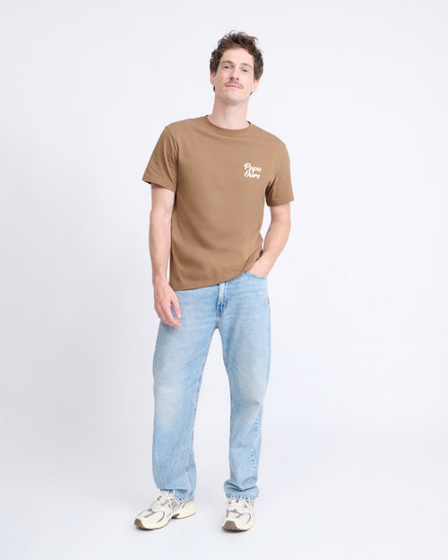 Le t-shirt Papa ours en coton bio - café - émoi émoi   - 2 