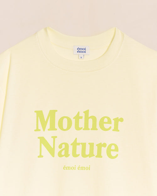 Le t-shirt Mother nature en coton bio - citron - émoi émoi   - 4 