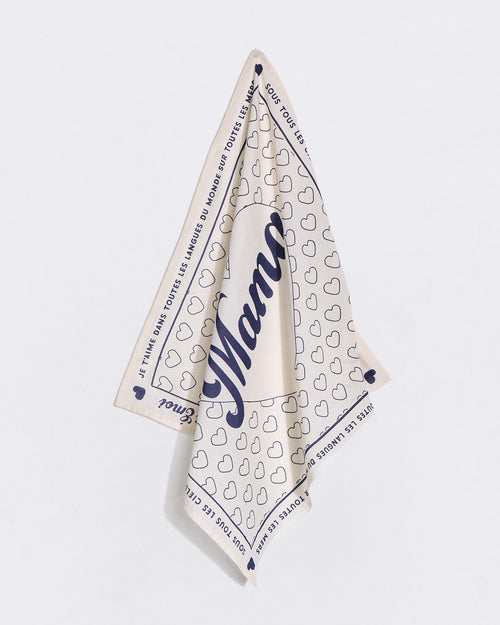Le bandana je t'aime Mama - ivoire - émoi émoi   - 4 