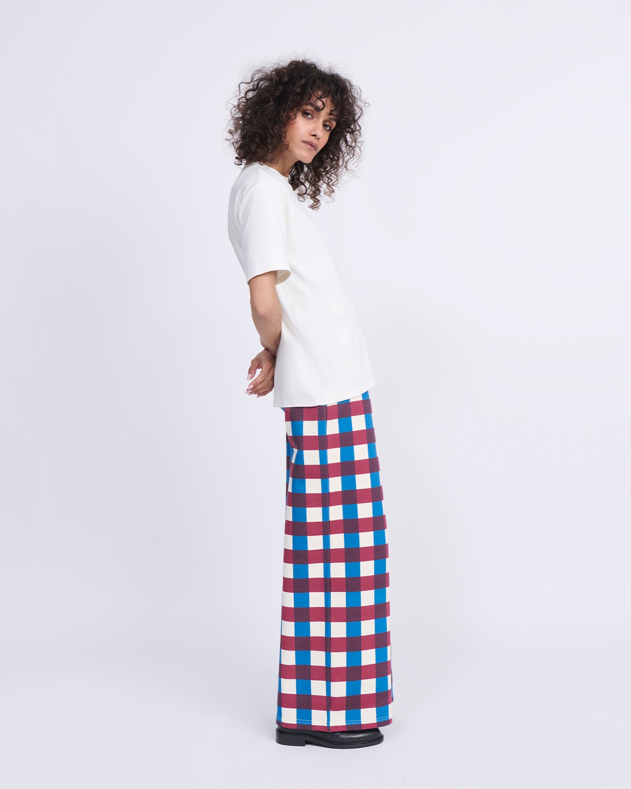 Le pantalon Pauline en coton bio - Garden vichy