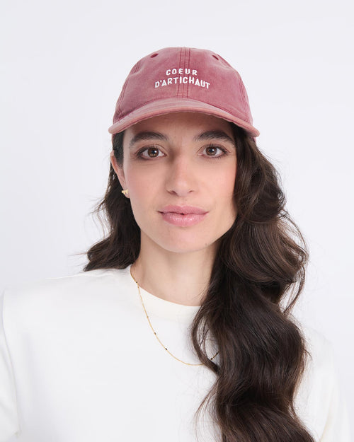 La casquette Cœur d'artichaut - merlot - émoi émoi   - 2 