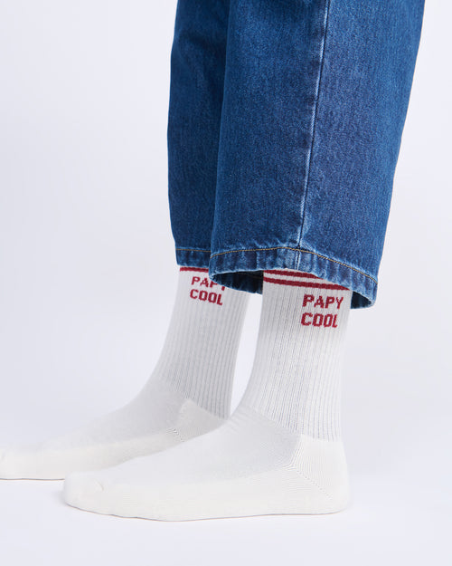 Les chaussettes Papy cool - crème - émoi émoi   - 2 