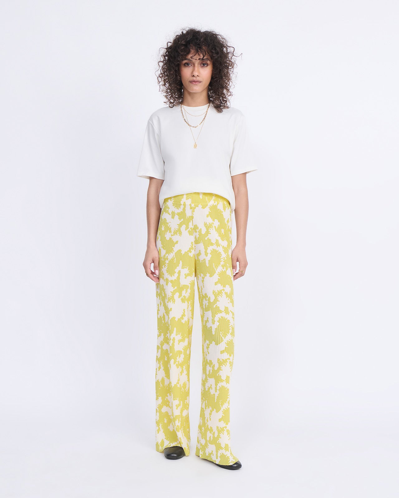 Le pantalon plissé Paulina - Sea flower