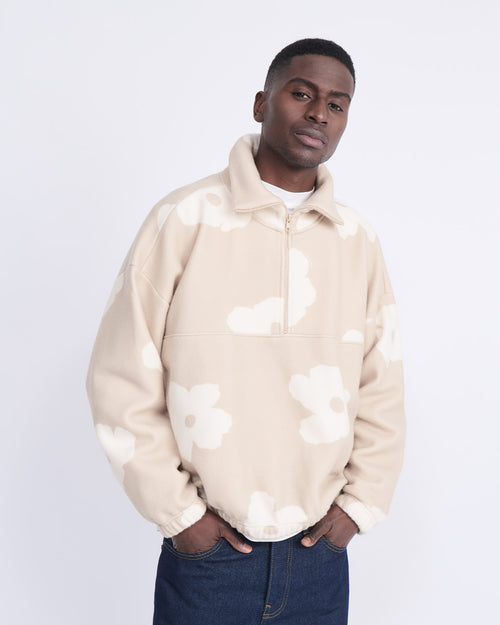Le sweat Sven en polaire recyclée - Biscotti flowers - émoi émoi   - 4 