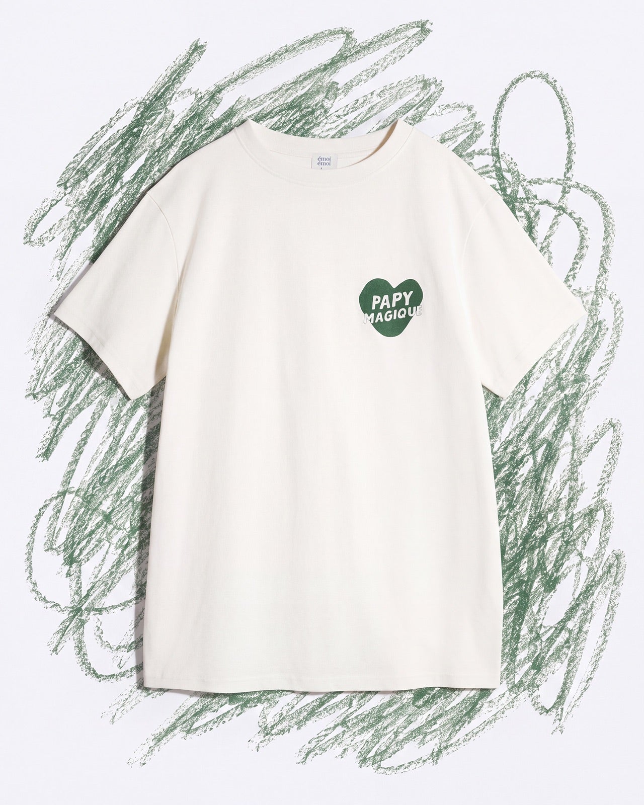 Le t-shirt Papy magique en coton bio - crème