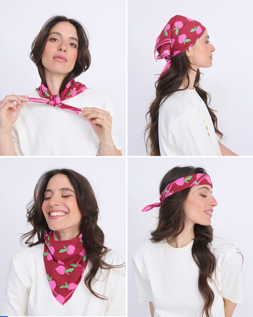 Le foulard Radis love - multicolore - émoi émoi   - 2 