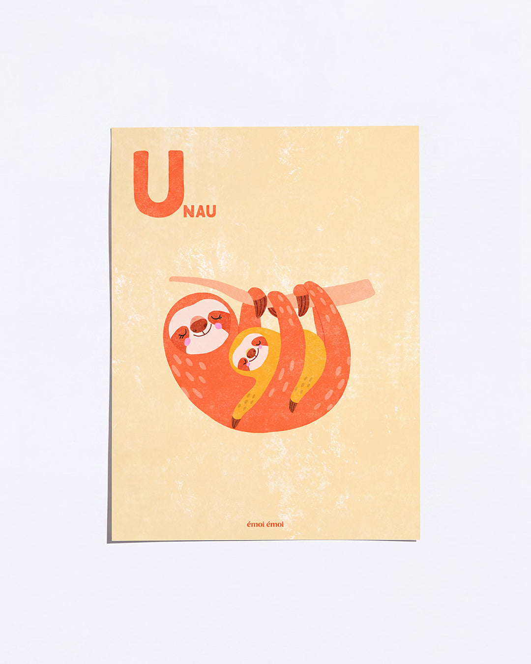 L’affiche Initiale U - Unaux - 30x40 cm