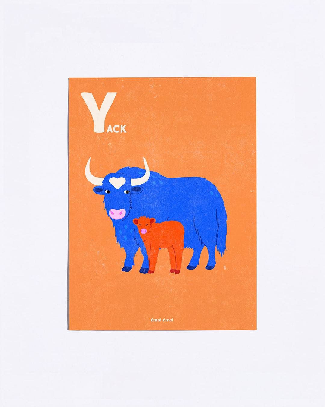 L’affiche Initiale Y - Yacks - 30x40 cm