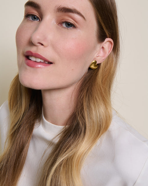 Les boucles d'oreilles précieuses Betty en vermeil - 20mm - émoi émoi   - 4 