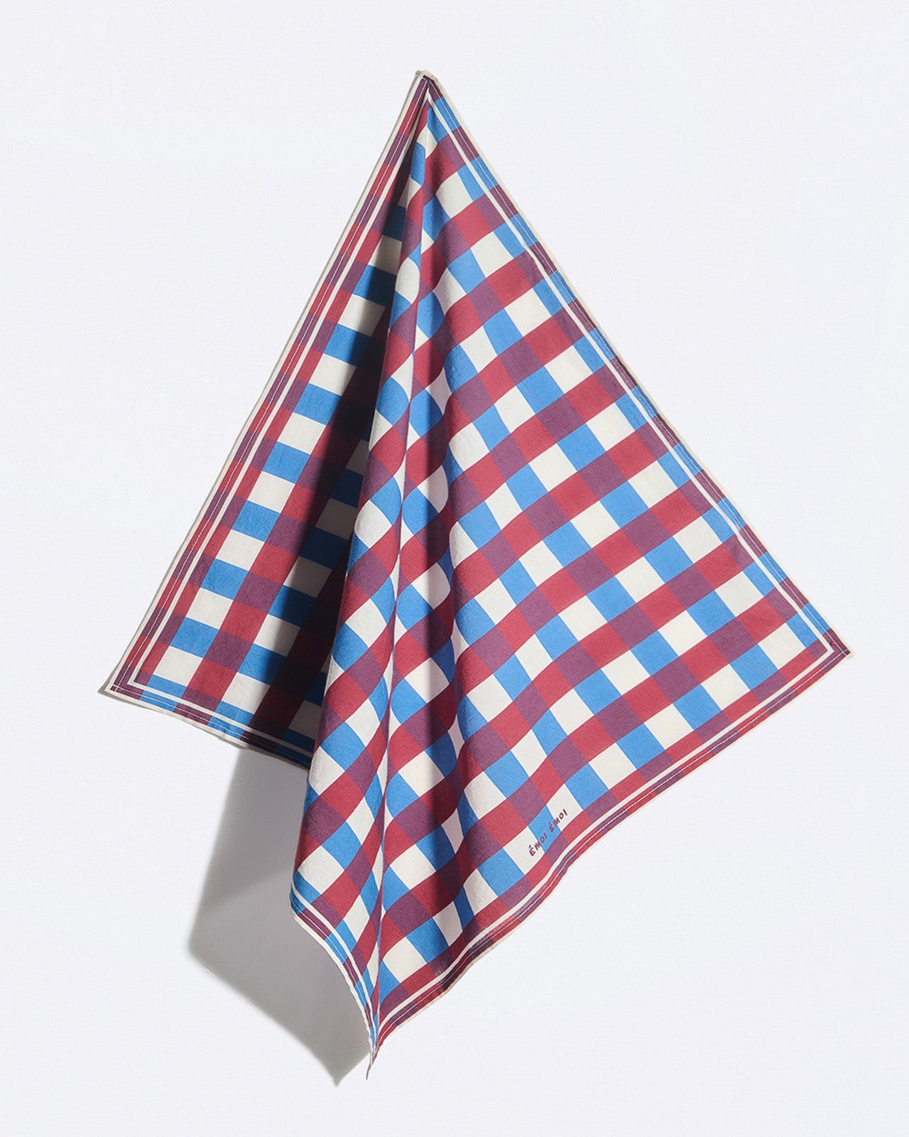 Le foulard Garden vichy - multicolore